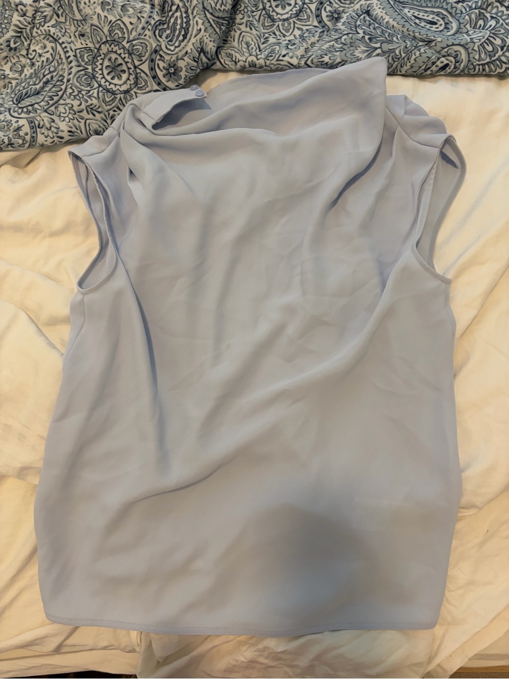 Babaton Sleeveless Blouse in Blue Like New